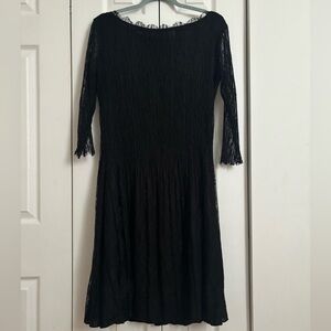VECCA Black Midi Dress. Size M/L